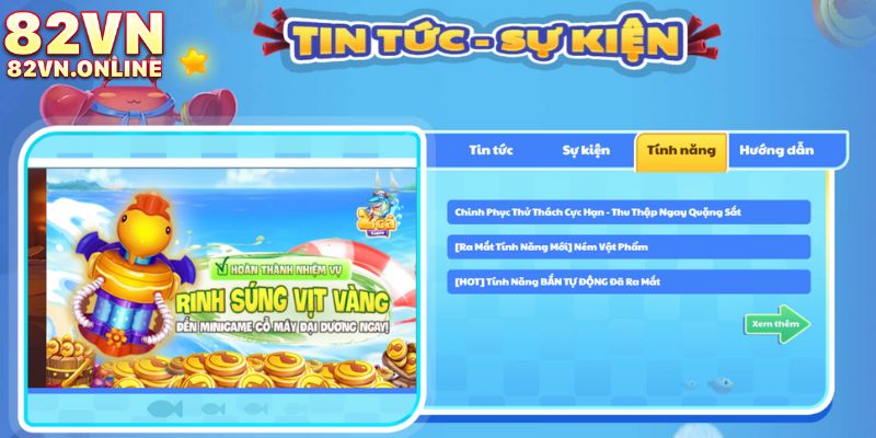 Tìm hiểu kho vũ khí có trong game săn cá